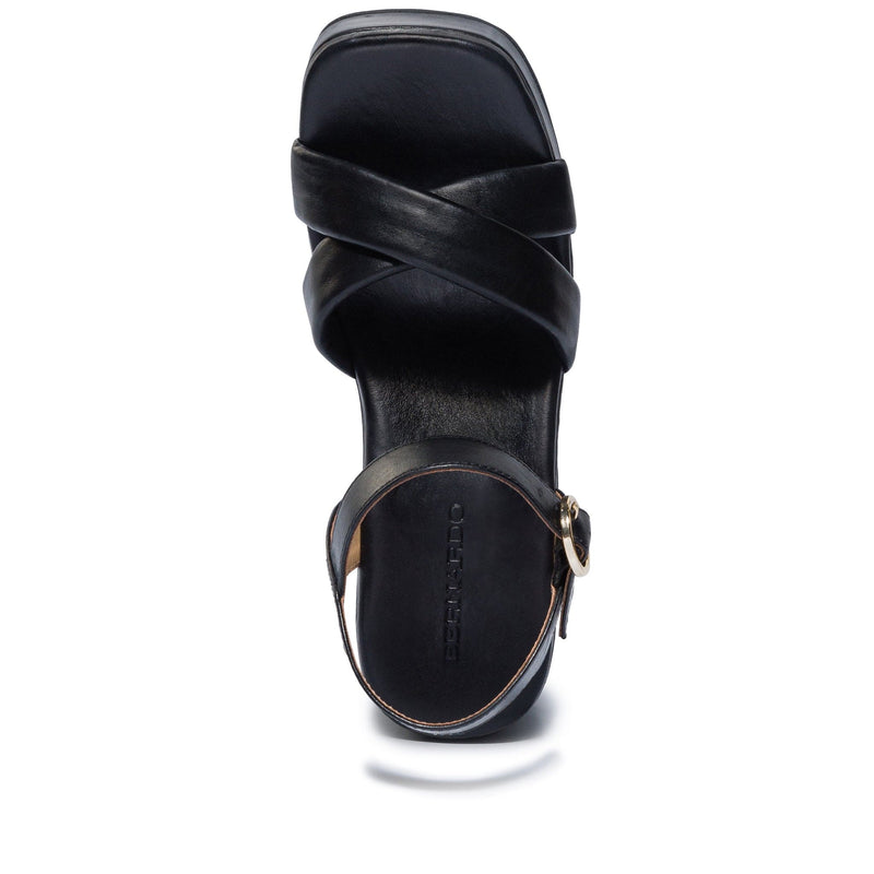Sandalias Plataforma Bernardo Weston Mujer Negros | BSB3883ZJ