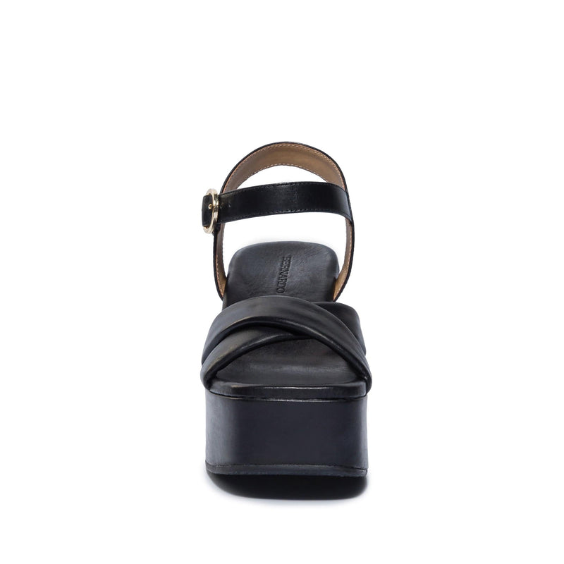 Sandalias Plataforma Bernardo Weston Mujer Negros | BSB3883ZJ
