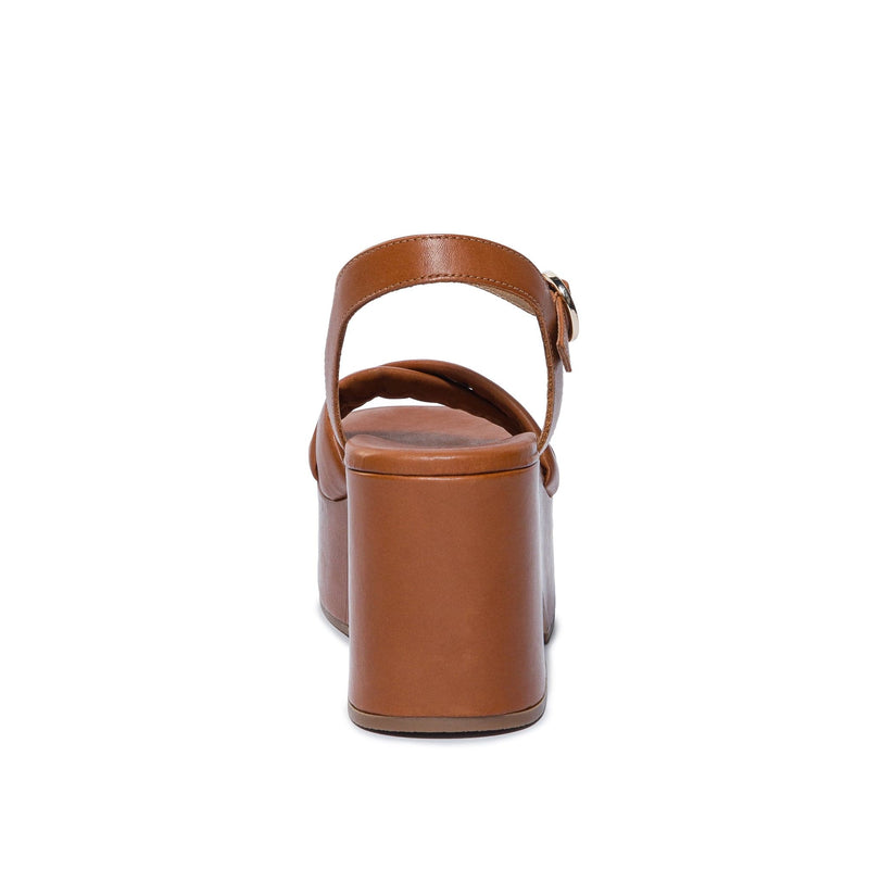Sandalias Plataforma Bernardo Weston Mujer Marrom Oscuro | VTT6846TL