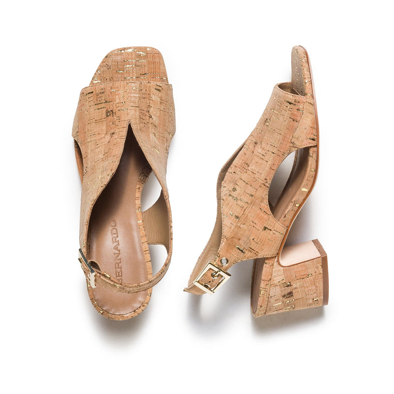 Sandalias Tacones Bernardo Bedford Mid Mujer Marrom | JDE7474AG