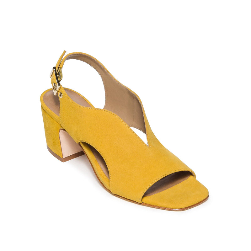 Sandalias Tacones Bernardo Bedford Mid Mujer Amarillos | WLM2319GA