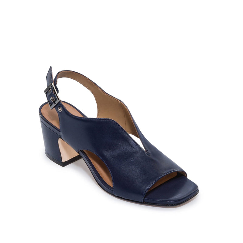 Sandalias Tacones Bernardo Bedford Mid Mujer Azul Marino Oscuro | ZQL7138OS