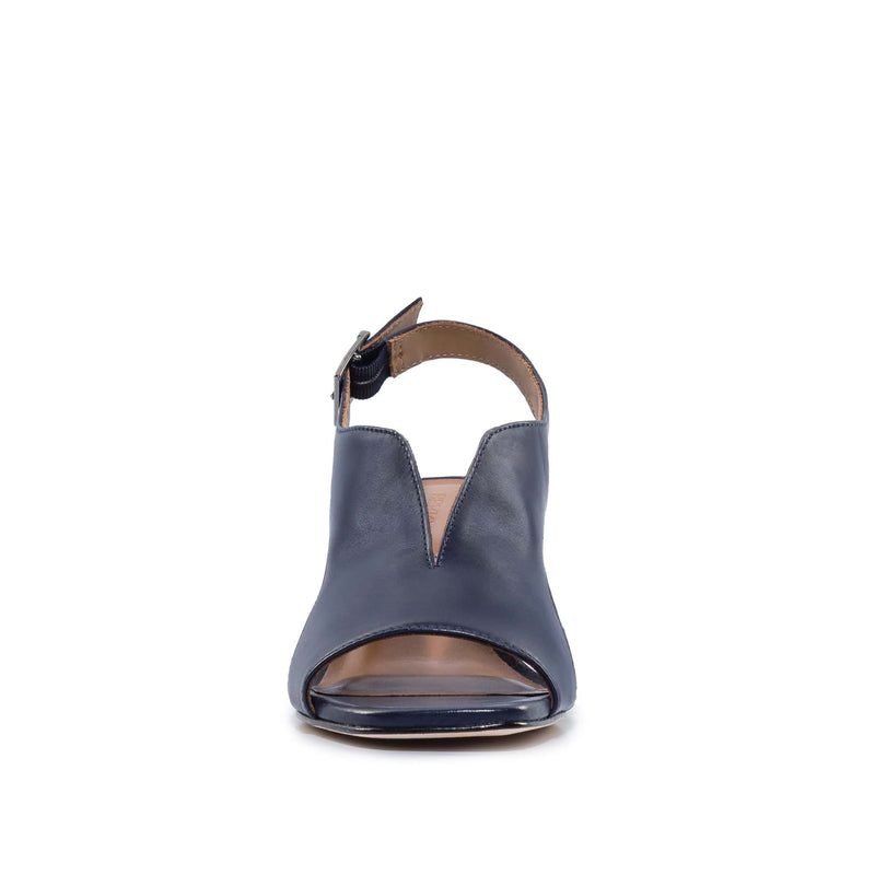 Sandalias Tacones Bernardo Bedford Mid Mujer Azul Marino Oscuro | ZQL7138OS