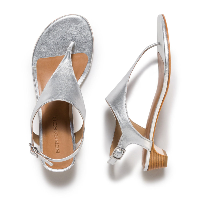 Sandalias Tacones Bernardo Goldy Demi Mujer Plateados | KUX1024QF