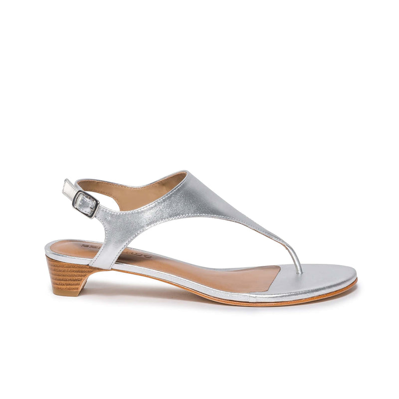 Sandalias Tacones Bernardo Goldy Demi Mujer Plateados | KUX1024QF