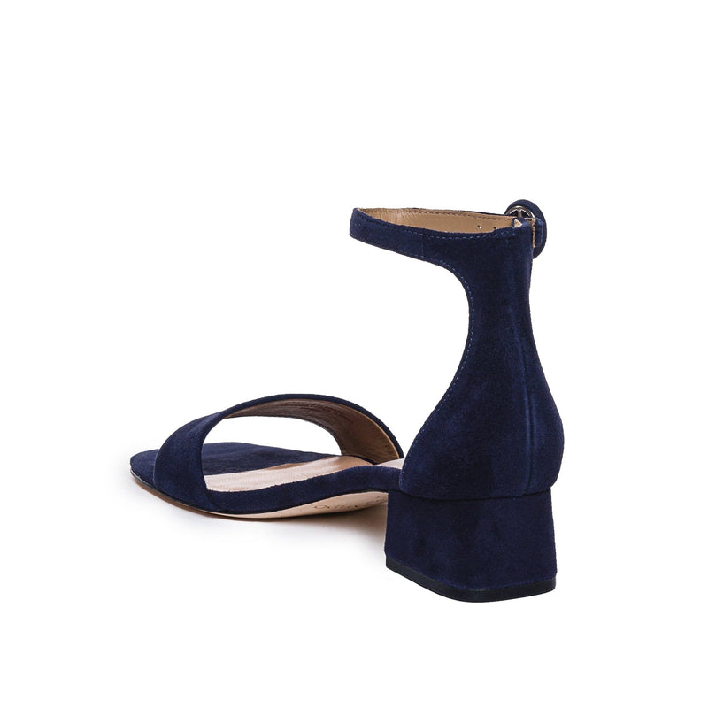 Sandalias Tacones Bernardo Jalena Low Mujer Azul Marino Oscuro | BSJ7493NV