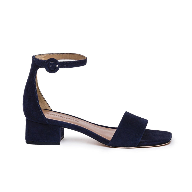 Sandalias Tacones Bernardo Jalena Low Mujer Azul Marino Oscuro | BSJ7493NV