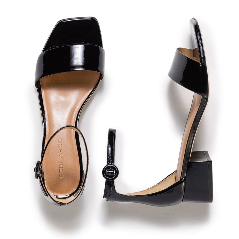 Sandalias Tacones Bernardo Jalena Low Mujer Negros | JAS4154QN