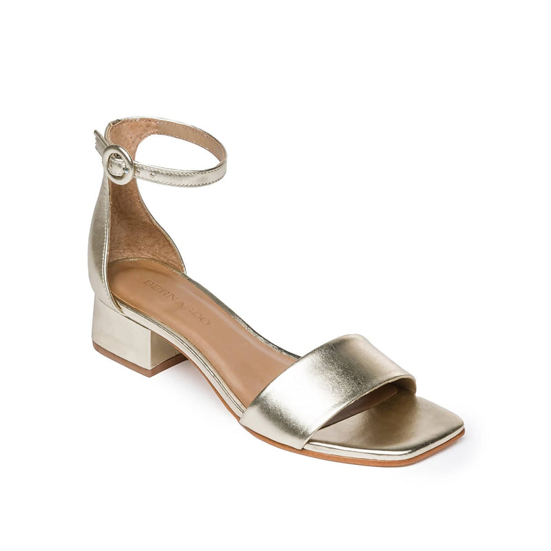 Sandalias Tacones Bernardo Jalena Low Mujer Dorados | KJT118RB