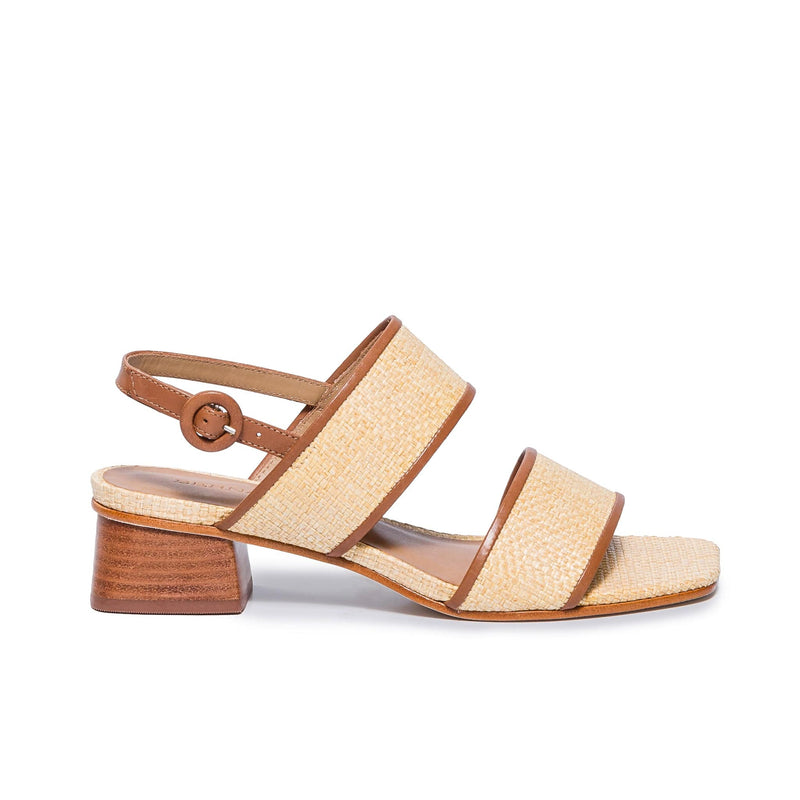 Sandalias Tacones Bernardo Jasper Slingback Mujer Marrom Claro | ODZ1839BU