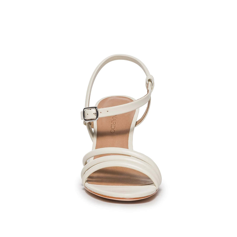 Sandalias Tacones Bernardo Noor Mujer Blancos | GHN5941ID