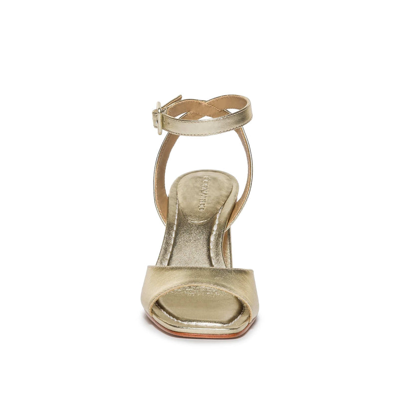 Sandalias Tacones Bernardo Nyack Mujer Dorados | XPX748MC