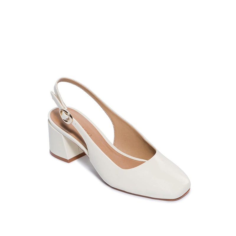 Tacones Bernardo Alexia Slingback Mujer Blancos | SPT8134NR