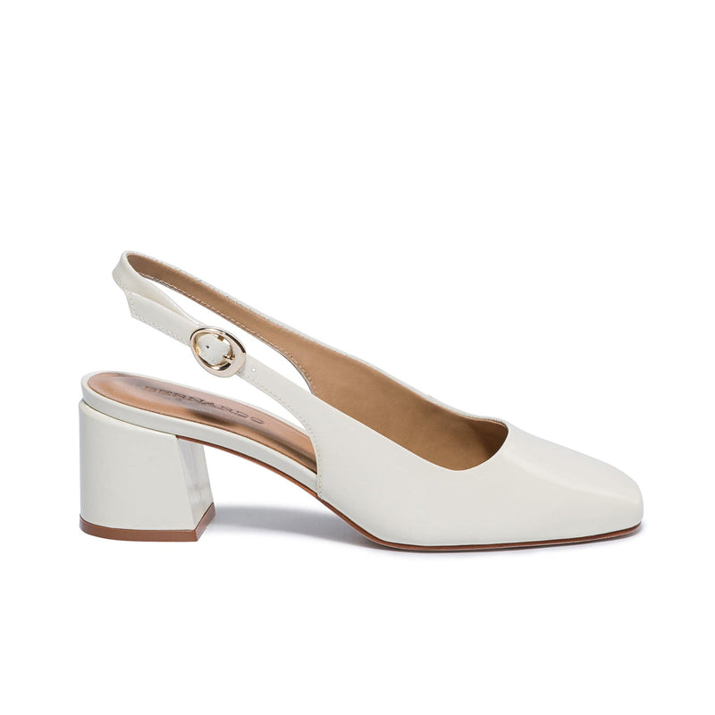 Tacones Bernardo Alexia Slingback Mujer Blancos | SPT8134NR