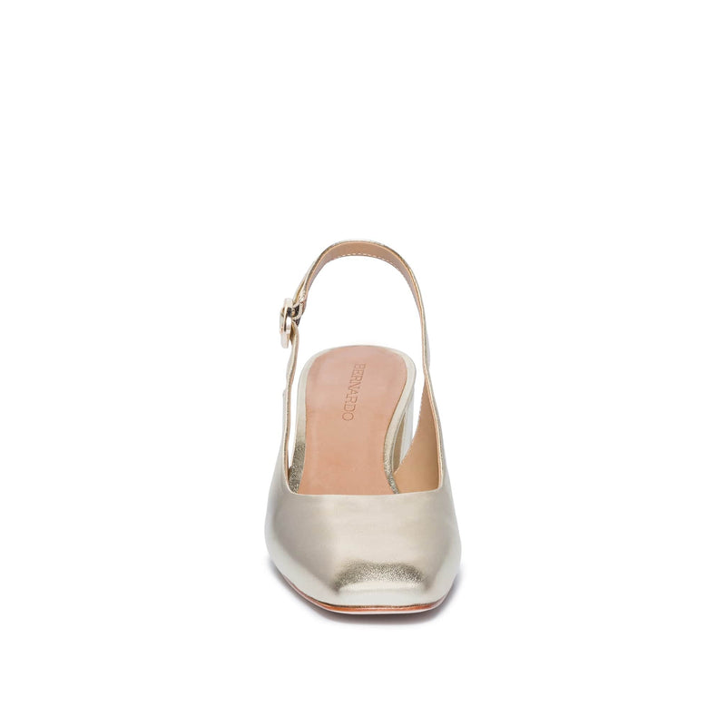 Tacones Bernardo Alexia Slingback Mujer Dorados | ZTA9610AT