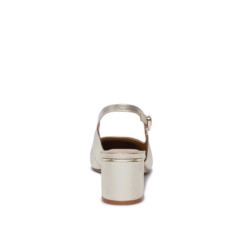 Tacones Bernardo Alexia Slingback Mujer Dorados | ZTA9610AT