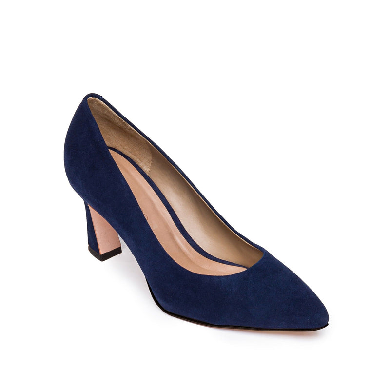 Tacones Bernardo Faryn Pointed-Toe Mujer Azul Marino Oscuro | VCP118YM