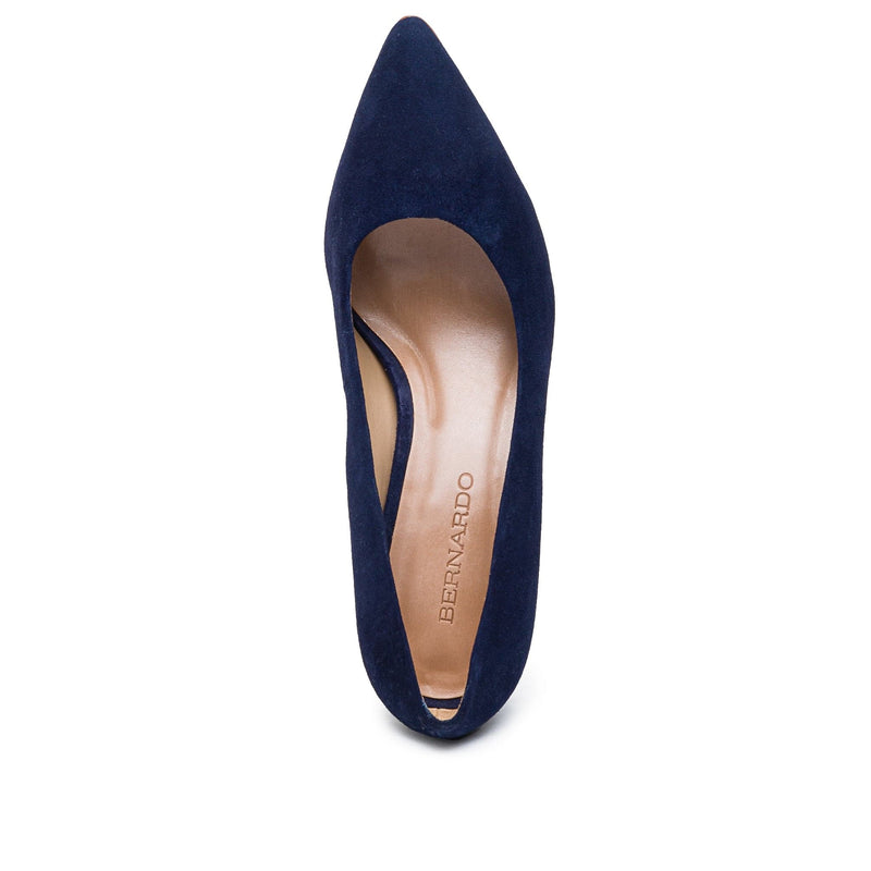 Tacones Bernardo Faryn Pointed-Toe Mujer Azul Marino Oscuro | VCP118YM
