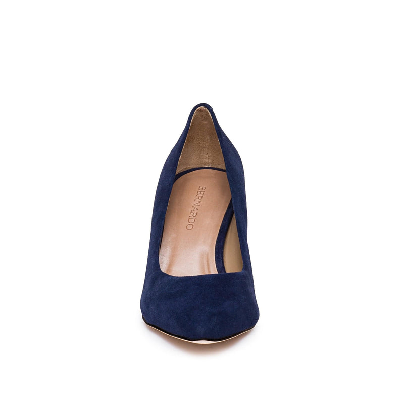Tacones Bernardo Faryn Pointed-Toe Mujer Azul Marino Oscuro | VCP118YM