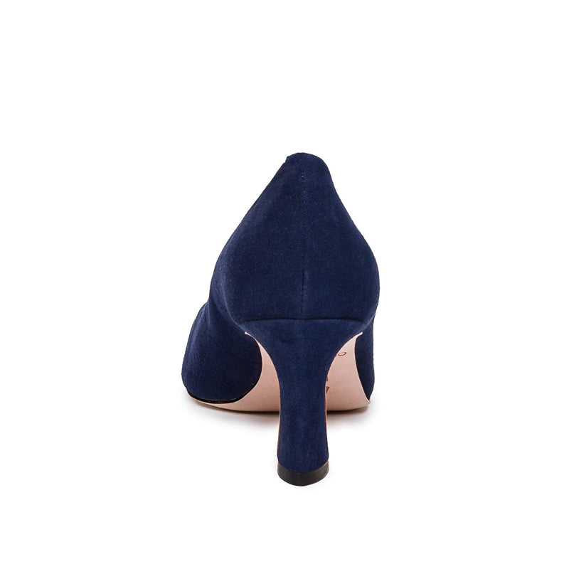 Tacones Bernardo Faryn Pointed-Toe Mujer Azul Marino Oscuro | VCP118YM