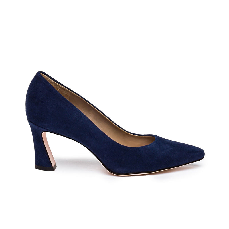 Tacones Bernardo Faryn Pointed-Toe Mujer Azul Marino Oscuro | VCP118YM