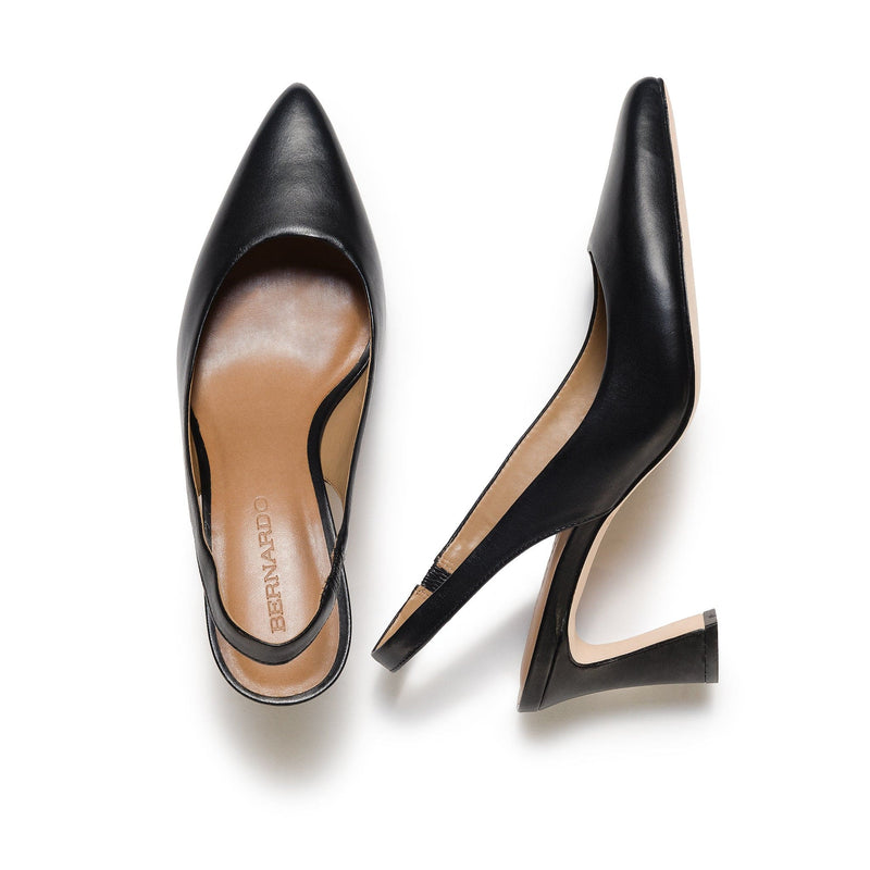 Tacones Bernardo Felicity Slingback Mujer Negros | JNE7444RM