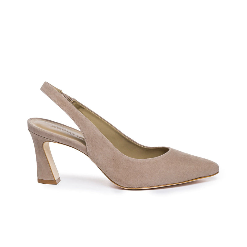 Tacones Bernardo Felicity Slingback Mujer Beige | ADI4095PD
