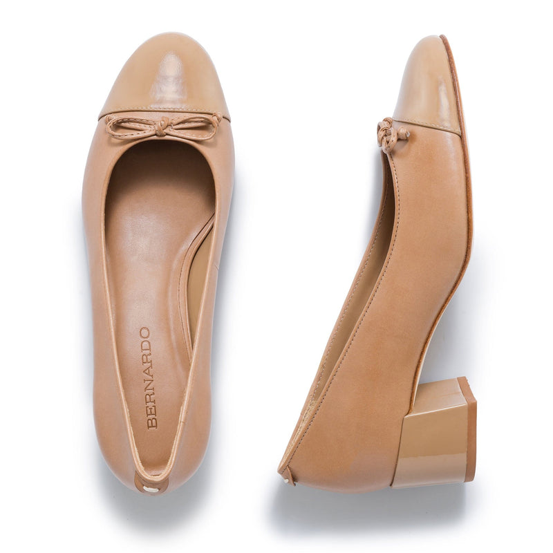 Tacones Bernardo Marisol Ballerina Mujer Marrom | PJQ3158OG