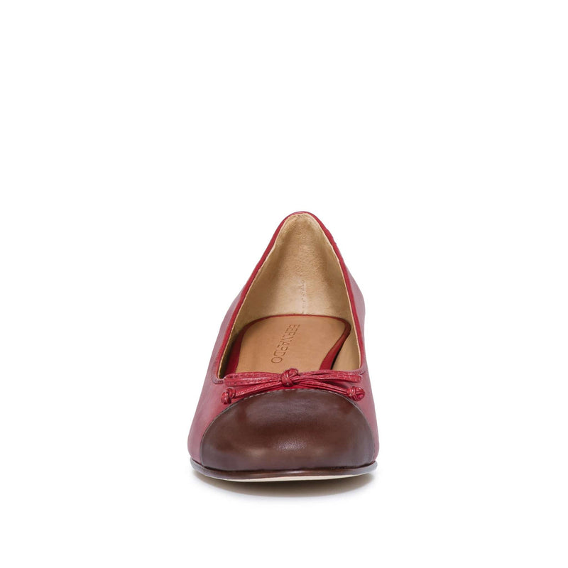 Tacones Bernardo Marisol Ballerina Mujer Rojos Oscuro Chocolate | JAF1231QO
