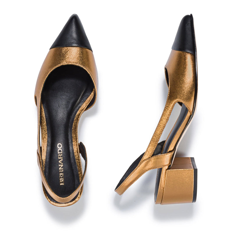 Tacones Bernardo Monroe Mujer Marrom Oscuro Negros | LXQ4031ZR