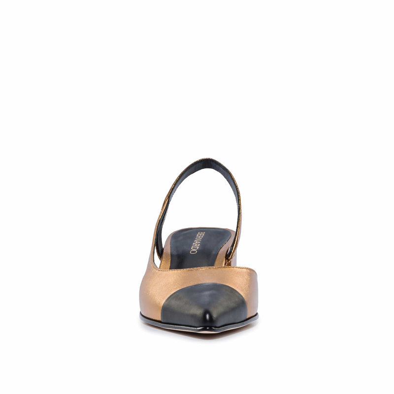 Tacones Bernardo Monroe Mujer Marrom Oscuro Negros | LXQ4031ZR