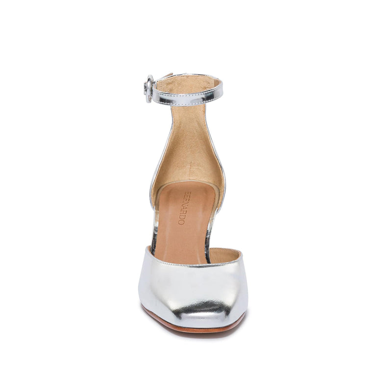 Tacones Bernardo Remy Mary Jane Mujer Plateados | MSE9190IX