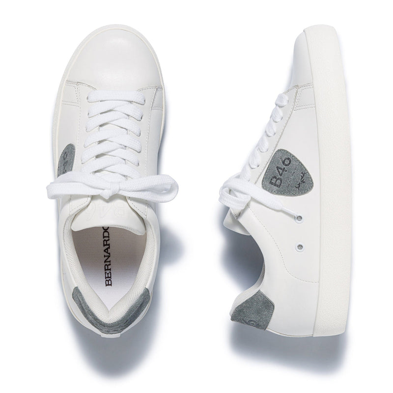 Tenis Bernardo Tatum Mujer Blancos Azules | LCQ8585TH