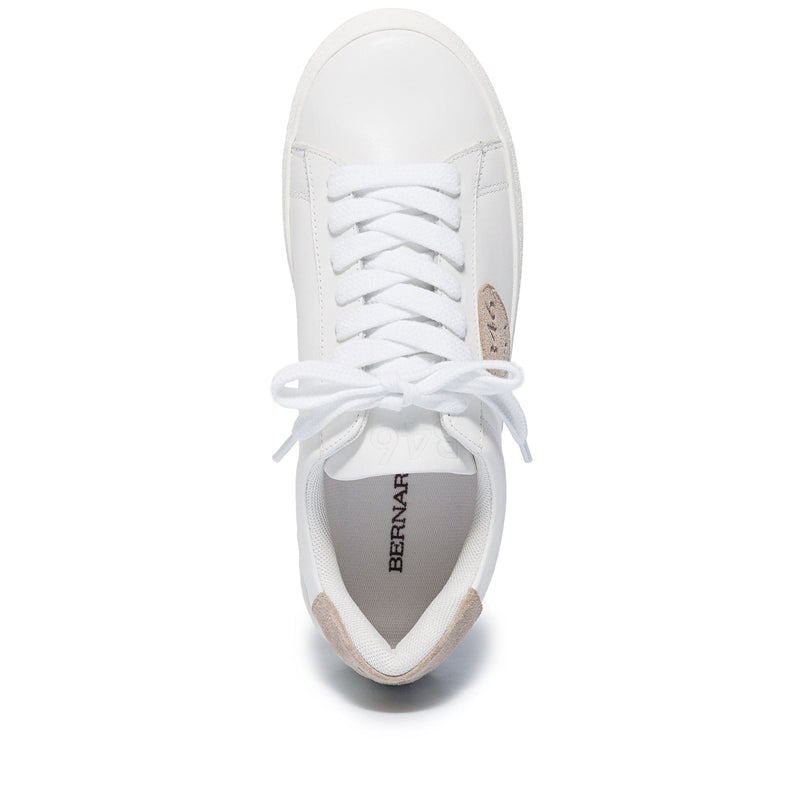 Tenis Bernardo Tatum Mujer Blancos Beige | TWK2850SG
